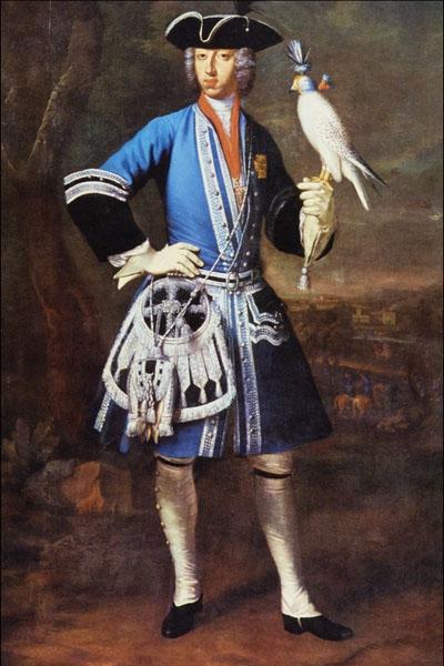 Peter Jakob Horemans Portrait of Clemens August as Falconer oil painting image